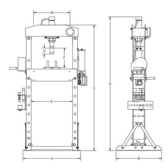 AIRPRESS PRASA HYDRAULICZNA 20T PROFESJONALNA -zdjęcie numer 3