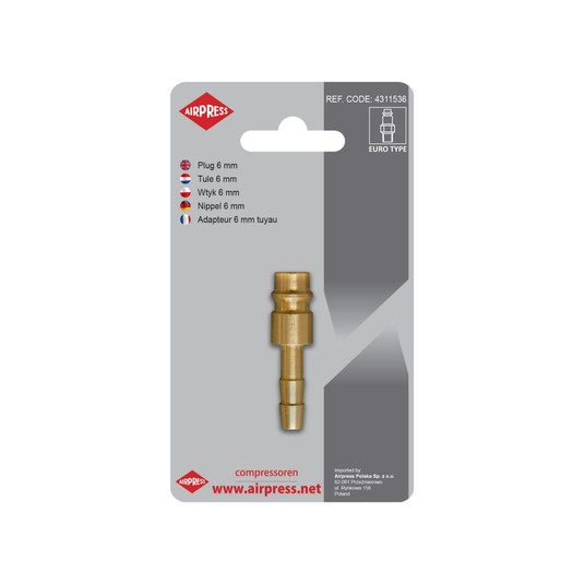 AIRPRESS SZYBKOZŁĄCZKA MĘSKA Z CHOINKĄ 6 46843/B -zdjęcie numer 1