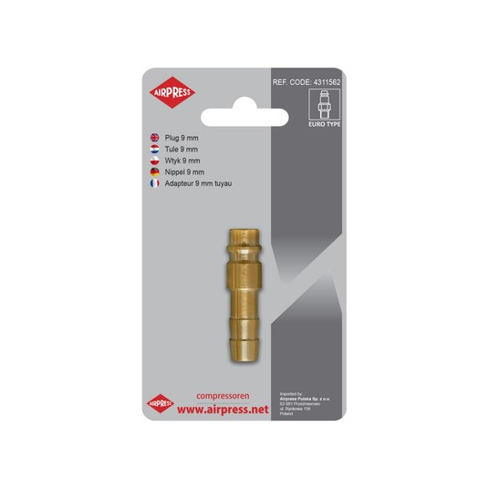 AIRPRESS SZYBKOZŁĄCZKA MĘSKA Z CHOINKĄ 9 46861/B -zdjęcie numer 1