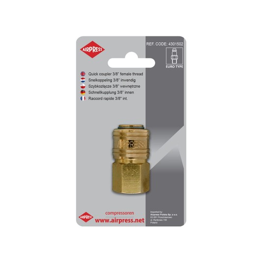 AIRPRESS SZYBKOZŁĄCZKA ŻEŃSK GW. WEW. 3/8" 46849/B -zdjęcie numer 1