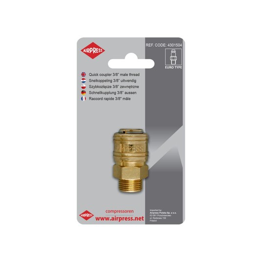 AIRPRESS SZYBKOZŁĄCZKA ŻEŃSK GW. ZEW. 3/8" 46847/B -zdjęcie numer 1
