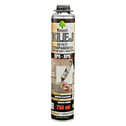 BAUM GOLDBAUM KLEJ DO PŁYT STYROPIAN. SZARY 750ml -zdjęcie numer 1
