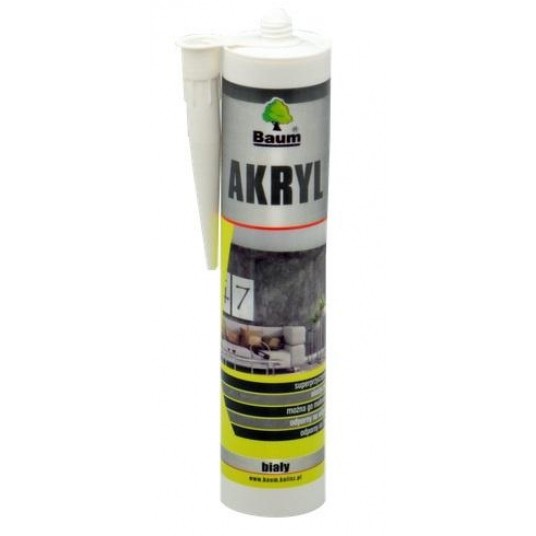 BAUM SILIKON AKRYL BIAŁY 280ml -zdjęcie numer 1