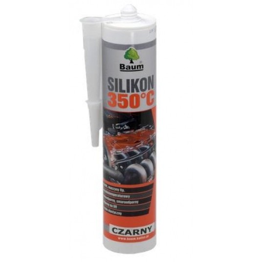 BAUM SILIKON WYSOKOTEMP. 300C CZARNY 300ml -zdjęcie numer 1