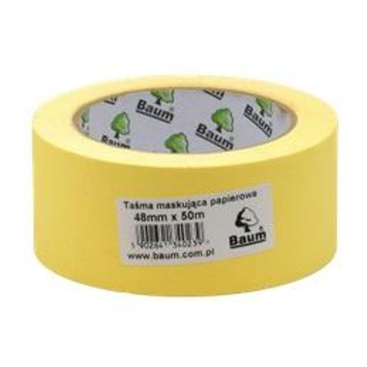 BAUM TAŚMA MALARSKA ŻÓŁTA 38mm 50m MASKING TAPE -zdjęcie numer 1