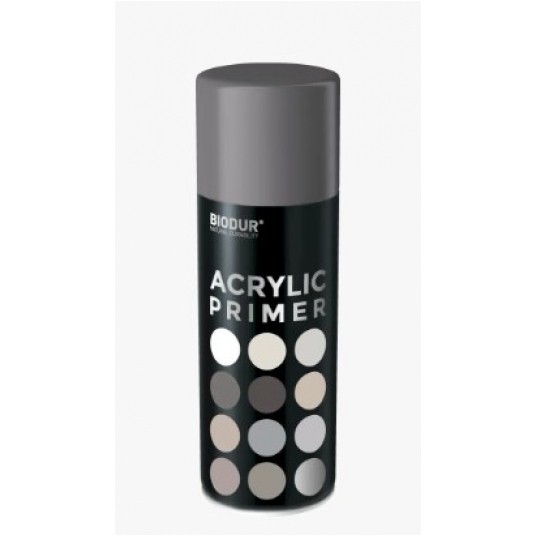 BIODUR SPRAY AKRYL PODKŁAD SZARY 400ml -zdjęcie numer 1