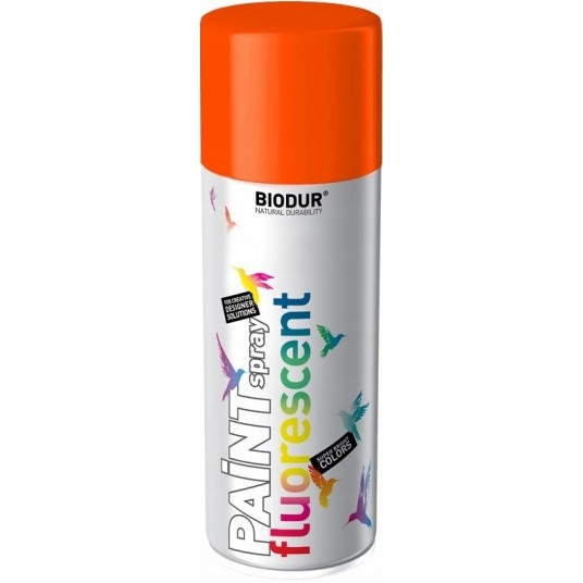 BIODUR SPRAY FLUORES. POMARAŃCZOWY RAL3024 400ml -zdjęcie numer 1