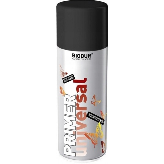 BIODUR SPRAY UNI. PODKŁADOWY CZARNY RAL9011 400ml -zdjęcie numer 1