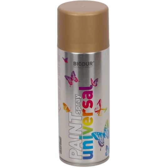 BIODUR SPRAY UNI. RAL1036 ZŁOTY PERŁOWY 400ml -zdjęcie numer 1