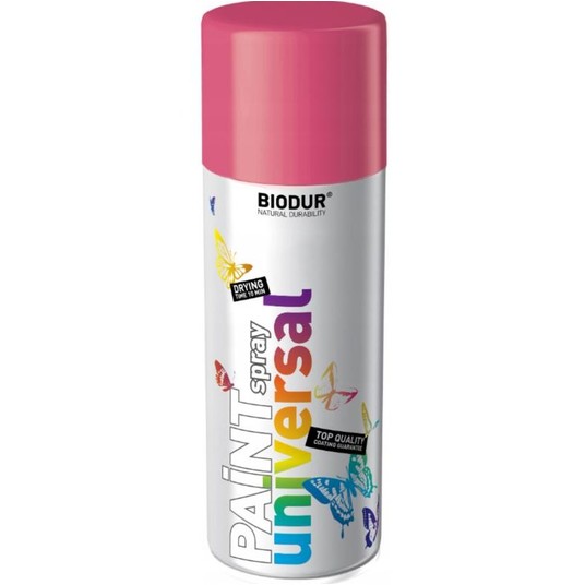 BIODUR SPRAY UNI. RAL4003 RÓŻOWY 400ml -zdjęcie numer 1