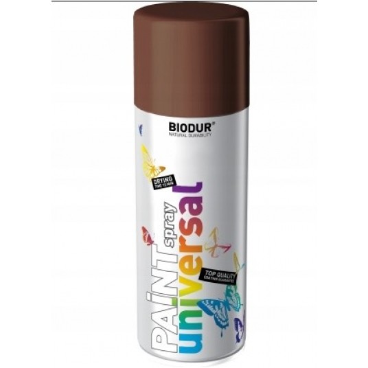 BIODUR SPRAY UNI. RAL8011 BRĄZ-ORZECH 400ml -zdjęcie numer 1