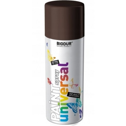 BIODUR SPRAY UNI. RAL8017 BRĄZ CZEKOLAD MAT 400ml -zdjęcie numer 1