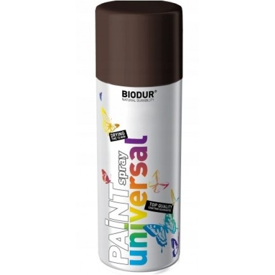 BIODUR SPRAY UNI. RAL8017 BRĄZ CZEKOLADOWY 400ml -zdjęcie numer 1