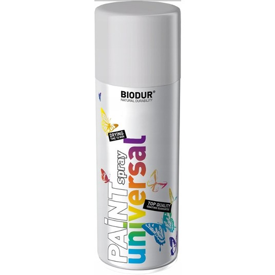 BIODUR SPRAY UNI. RAL9022 SREBRNY CIEMNY 400ml -zdjęcie numer 1