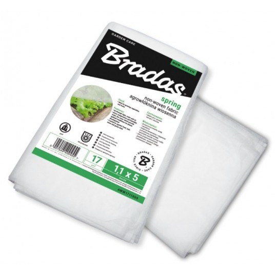BRADAS AGROWŁÓKNINA 17g WIOSENNA BIAŁA 1,1X 5m -zdjęcie numer 1