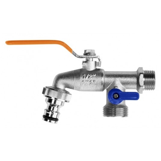 BRADAS KRAN KULOWY GZ 3/4" 2 X GZ 1"+NYPEL DO SZYB -zdjęcie numer 1