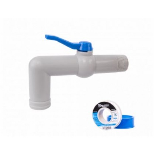 BRADAS KRAN PP 90" GZ1" NA WĄŻ 32mm DŁ.18cm ZESTAW -zdjęcie numer 1