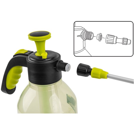 BRADAS OPRYSKIWACZ CIŚNIENIOWY 2L AQUA SPRAY CLEAR -zdjęcie numer 3