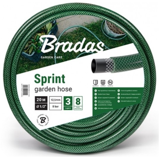 BRADAS WĄŻ OGRODOWY ZIELONY SPRINT 1/2" 50m -zdjęcie numer 1