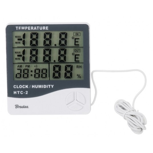 BRADAS WEWNĘTRZNA STACJA POGODOWA Z ZEW.CZUJ.TEMP. -zdjęcie numer 1