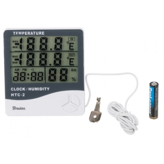 BRADAS WEWNĘTRZNA STACJA POGODOWA Z ZEW.CZUJ.TEMP. -zdjęcie numer 2