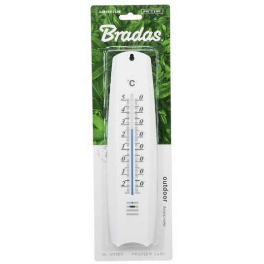 BRADAS WHITE LINE TERMOMETR ZEW. PLASTIKOWY BIAŁY -zdjęcie numer 2