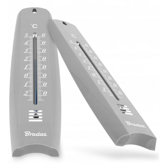 BRADAS WHITE LINE TERMOMETR ZEW. PLASTIKOWY SZARY -zdjęcie numer 3