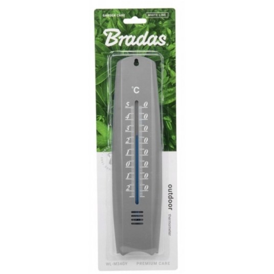 BRADAS WHITE LINE TERMOMETR ZEW. PLASTIKOWY SZARY -zdjęcie numer 5