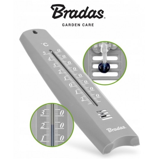 BRADAS WHITE LINE TERMOMETR ZEW. PLASTIKOWY SZARY -zdjęcie numer 7