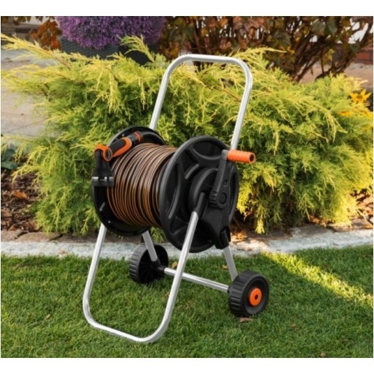 BRADAS WÓZEK Z WĘŻEM 1/2" 20m I ZRASZAC BLACK LINE -zdjęcie numer 2