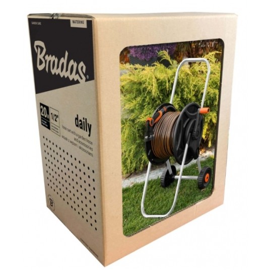 BRADAS WÓZEK Z WĘŻEM 1/2" 20m PISTOLET I ARMATURA -zdjęcie numer 2