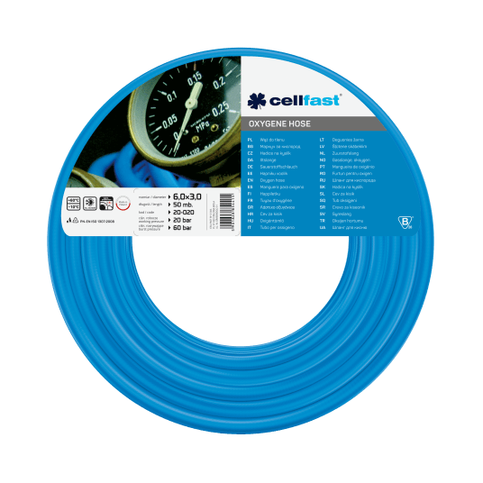 CELLFAST WĄŻ DO TLENU 6.0mm 3mm -zdjęcie numer 1