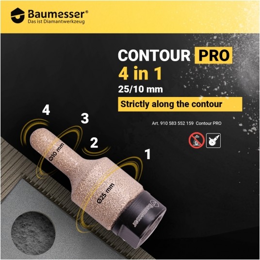 DISTAR FREZ KONTUROWY GF-V 10/25x50xM14 BAUMESSER -zdjęcie numer 2