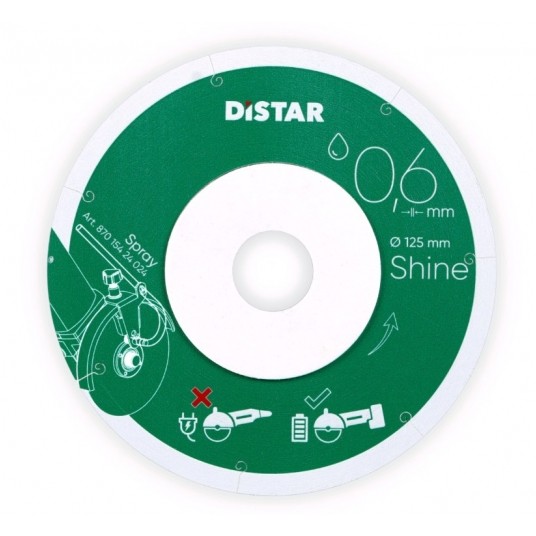 DISTAR TARCZA DIAM 125x0,6X6X22X23 1A1R SHINE -zdjęcie numer 1