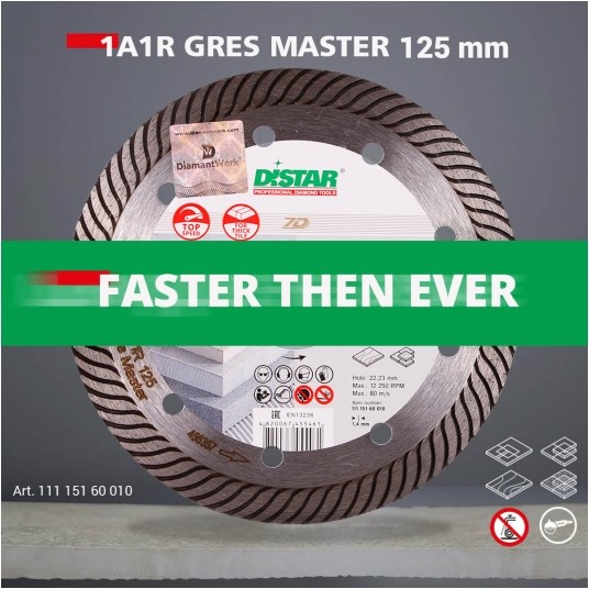 DISTAR TARCZA DIAM 125x1,4 1A1R GRES MASTER -zdjęcie numer 2