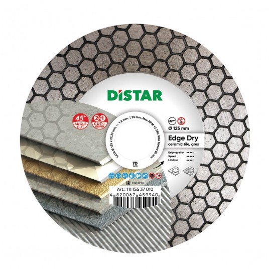 DISTAR TARCZA DIAM 125x1,6x25 CIĘC-SZLIF EDGE DRY -zdjęcie numer 1