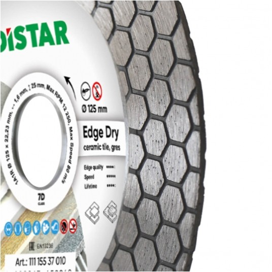 DISTAR TARCZA DIAM 125x1,6x25 CIĘC-SZLIF EDGE DRY -zdjęcie numer 3