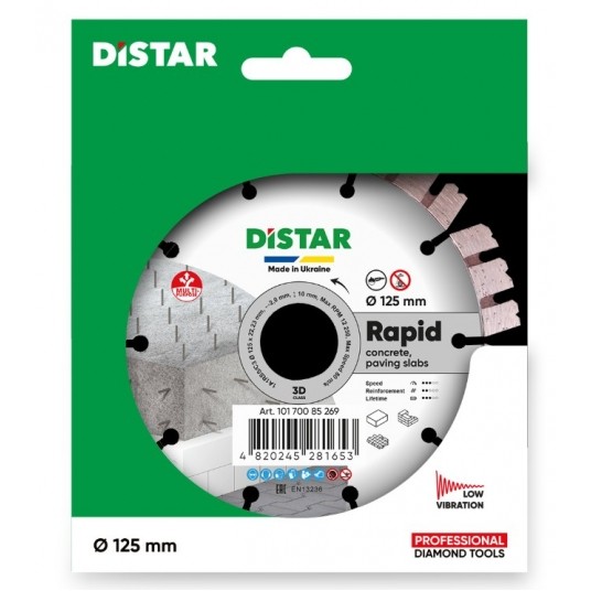 DISTAR TARCZA DIAM 125x2,0/1,2x10x22,23 RAPID -zdjęcie numer 2
