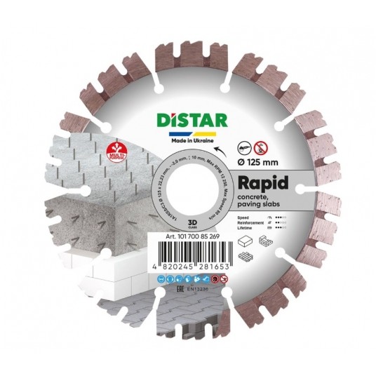 DISTAR TARCZA DIAM 125x2,0/1,2x10x22,23 RAPID -zdjęcie numer 1