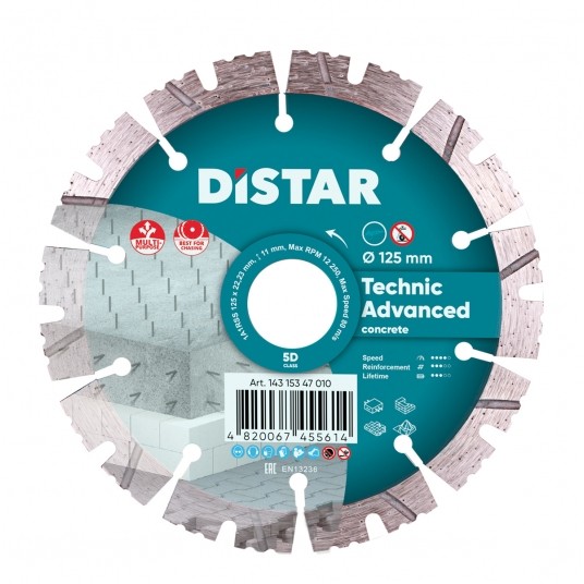 DISTAR TARCZA DIAM 125x2,2 TECHNIC ADVENCED -zdjęcie numer 1
