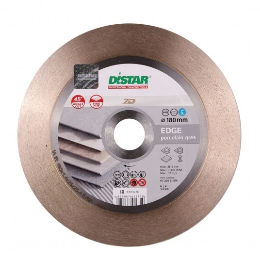 DISTAR TARCZA DIAM 180x1.4X25,4 EDGE PORCELAIN GR -zdjęcie numer 1