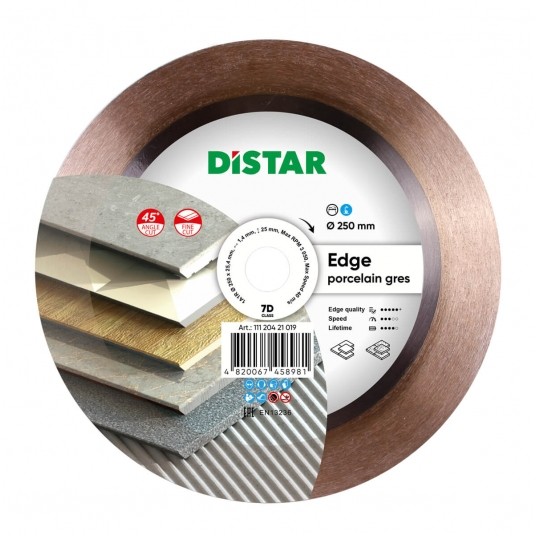 DISTAR TARCZA DIAM 250x1,4,25,4 EDGE PORCELAIN 7D -zdjęcie numer 1