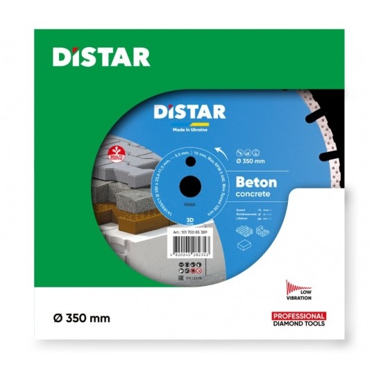 DISTAR TARCZA DIAM 350x3,5/2,5x10x25,4-21 F4 BETON -zdjęcie numer 4