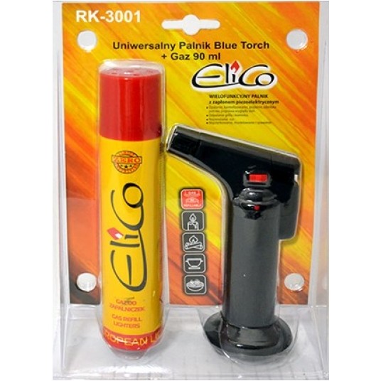 ELICO UNIW. PALNIK BLUE TORCH +GAZ 90ml 300101 -zdjęcie numer 1