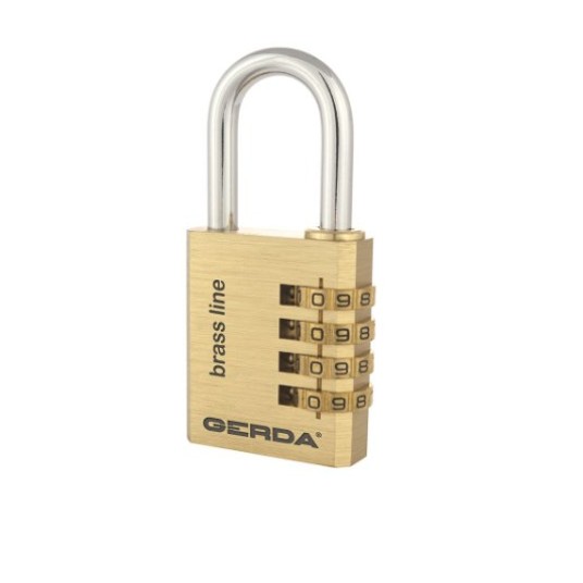 GERDA KŁÓDKA MOSIĘŻNA KMS S40 SZYFROWA BRASS LINE -zdjęcie numer 1