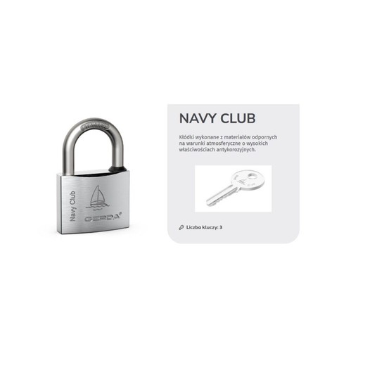 GERDA KŁÓDKA NIERDZEWNA NAVY CLUB KCNP 40 -zdjęcie numer 1