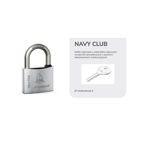 GERDA KŁÓDKA NIERDZEWNA NAVY CLUB KCNP 60 -zdjęcie numer 1