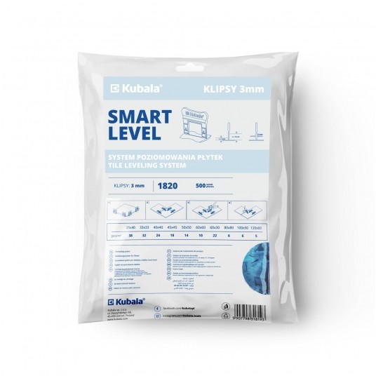 KUBALA SMART LEVEL KLIPSY 3.0mm 500szt 1820 -zdjęcie numer 1