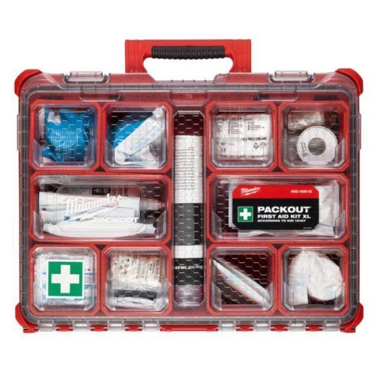 MILWAUKEE APTECZKA PACKOUT FIRST AID KIT DIN 13157 -zdjęcie numer 1