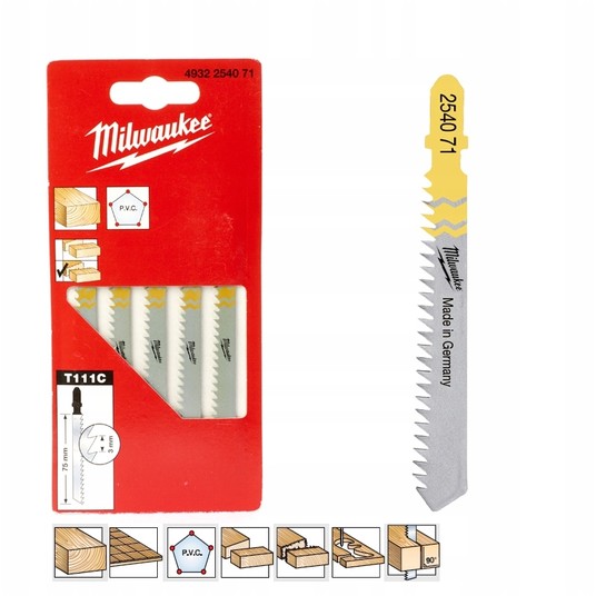 MILWAUKEE BRZESZCZOT DO WYRZYNARKI 75/3mm T111C -zdjęcie numer 2